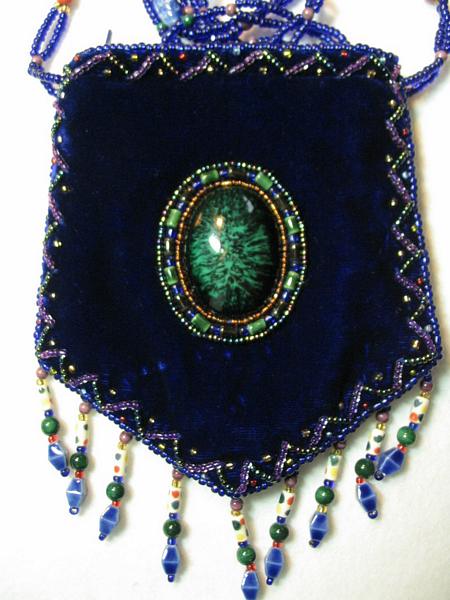 Royal blue/Navy amulet bag